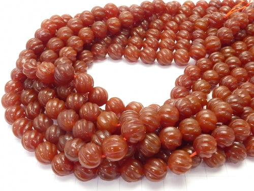 1strand $9.79! Red Agate Round 10mm S Line Twist 1strand beads (aprx.15inch / 38cm)