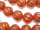 Agate, Round, Twist Gemstone Beads