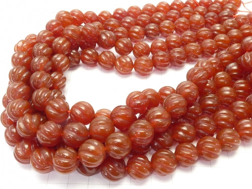 1strand $11.79! Red Agate Round 12mm S Line Twist 1strand beads (aprx.15inch / 38cm)
