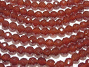 1strand $9.79! Red Agate AAA 64 Faceted Round 10 mm [2 mm hole] 1 strand beads (aprx.15 inch / 36 cm)