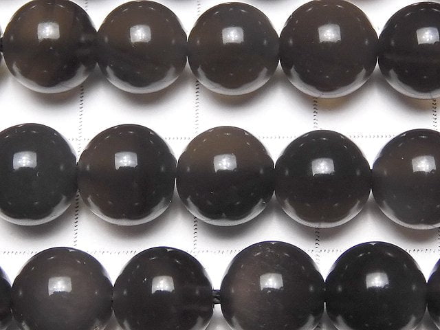 [Video] 1strand $9.79! Mexican Black Ice Obsidian AAA Round 8mm 1strand beads (aprx.15inch / 37cm)