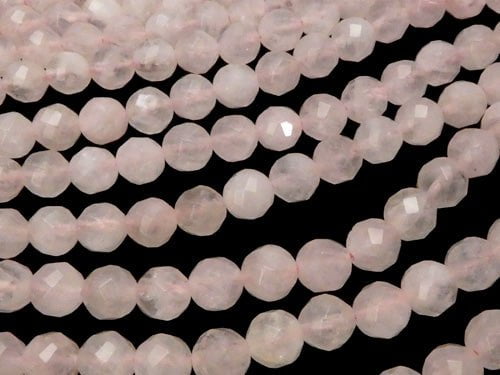 1strand $9.79! Rose Quartz AA++ Twist 72Faceted Round 8mm 1strand beads (aprx.15inch/37cm)