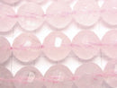 Rose Quartz  Twist 72Faceted Round AA++12mm half or 1strand beads (aprx.15inch/36cm)