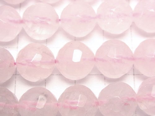 Rose Quartz  Twist 72Faceted Round AA++12mm half or 1strand beads (aprx.15inch/36cm)