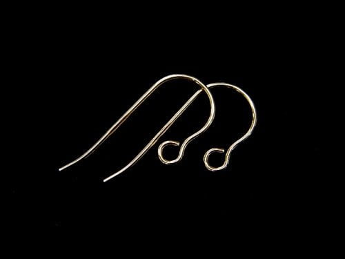 14KGF Earwire 15x7mm 2pairs