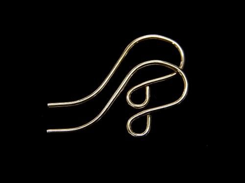 14KGF Earwire 19x7mm 1pair