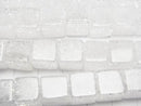Cracked Crystal  Cube 10x10x10mm half or 1strand beads (aprx.15inch/38cm)