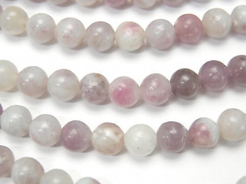 Lepidolite, Round Gemstone Beads