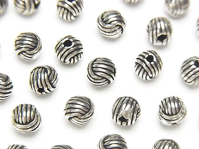 Silver 925 Design Round 5mm 2pcs
