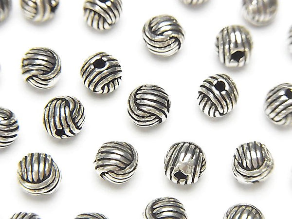 Round, Silver Metal Beads & Findings