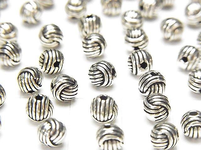 Silver 925 Design Round 5mm 2pcs