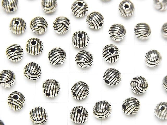 Silver 925 Design Round 5mm 2pcs