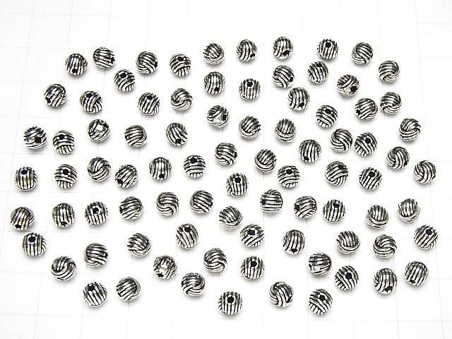 Silver 925 Design Round 5mm 2pcs