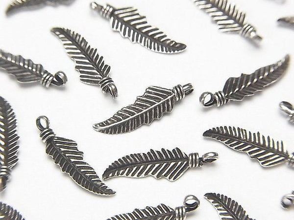 Silver925 Feather Pendant 15x4mm 4pcs