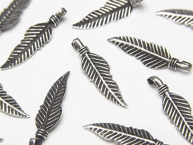 Silver 925 Feather Pendant 18x5mm 3pcs