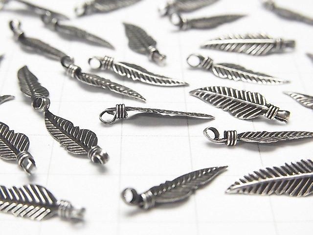 Silver 925 Feather Pendant 18x5mm 3pcs