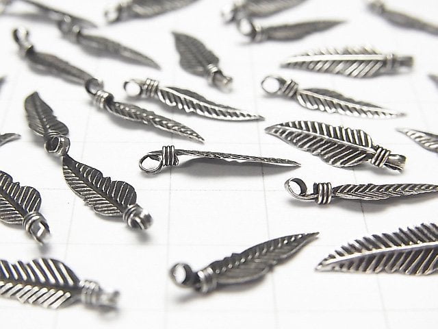 Silver925 Feather Pendant 18x5mm 3pcs