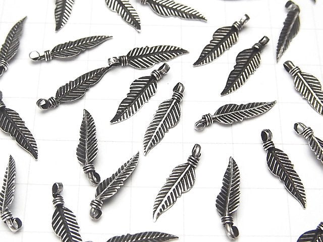 Silver925 Feather Pendant 18x5mm 3pcs