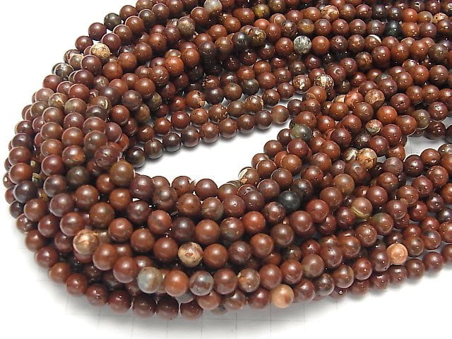 1strand $4.79! Poppy Jasper Round 6mm 1strand beads (aprx.15inch / 38cm)