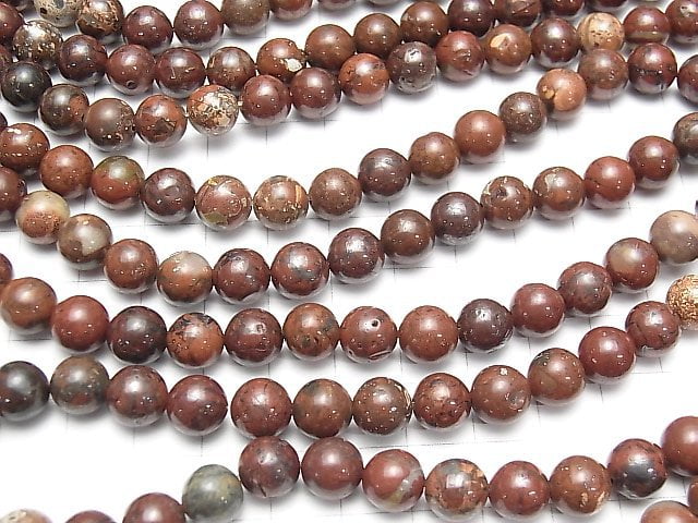 1strand $5.79! Poppy Jasper Round 8mm 1strand beads (aprx.15inch / 37cm)