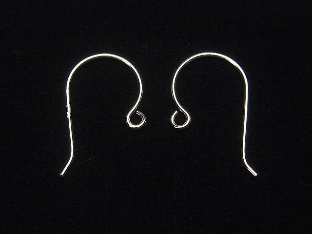 Silver925  Earwire 16x10mm Rhodium Plated  2pairs