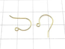 Silver925  Earwire 16x10mm 18KGP 2pairs