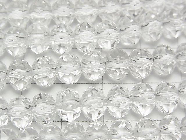 [Video] High Quality! Crystal AAA Star Faceted Button Rondelle 8x8x6mm 1/4 or 1strand beads (aprx.15inch/38cm)