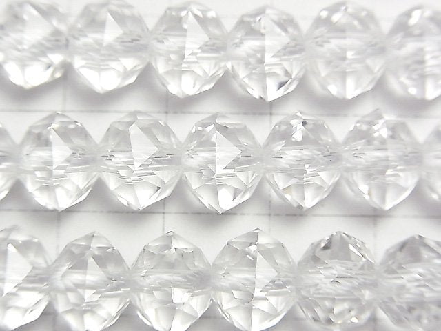 [Video]High Quality! Crystal AAA Star Faceted Button Roundel 10x10x8mm 1/4 or 1strand beads (aprx.15inch/38cm)