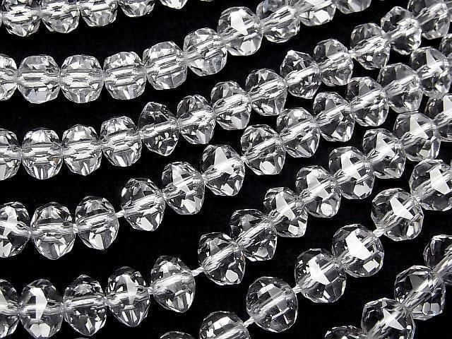 [Video]High Quality! Crystal AAA Star Faceted Button Rondelle 10x10x8mm 1/4 or 1strand beads (aprx.15inch/38cm)