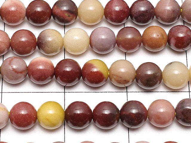 [Video] Mookaite  Round 4mm 1strand beads (aprx.15inch/37cm)