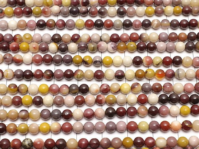 Mookaite  Round 4mm 1strand beads (aprx.15inch/37cm)