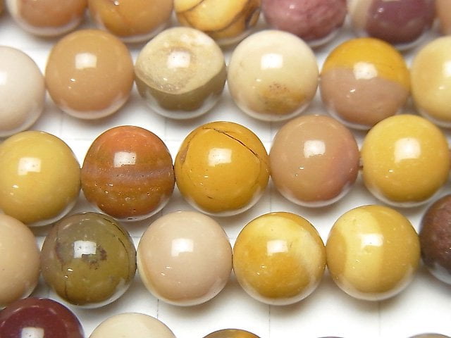 [Video] Mookaite  Round 8.5mm 1strand beads (aprx.15inch/37cm)