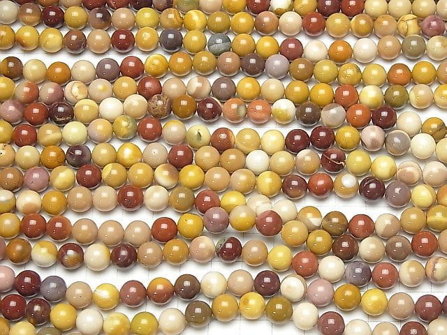 [Video] Mookaite  Round 8.5mm 1strand beads (aprx.15inch/37cm)