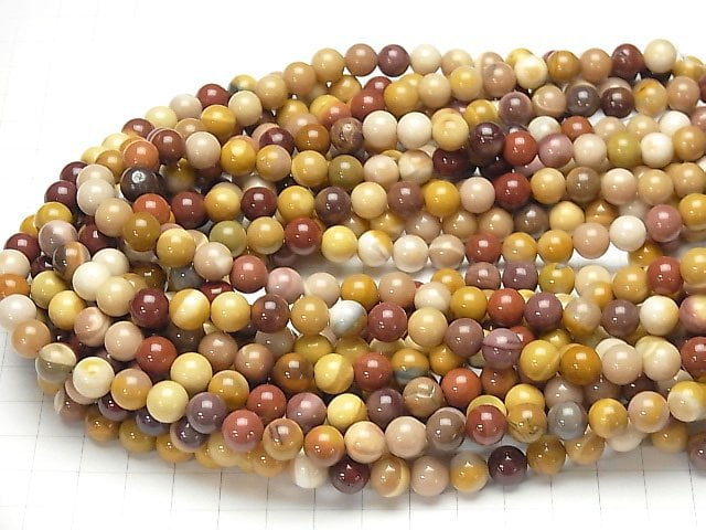 [Video] Mookaite  Round 8.5mm 1strand beads (aprx.15inch/37cm)