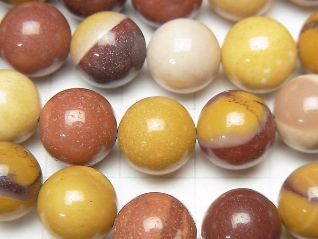 [Video] Mookaite  Round 10.5mm 1strand beads (aprx.15inch/36cm)