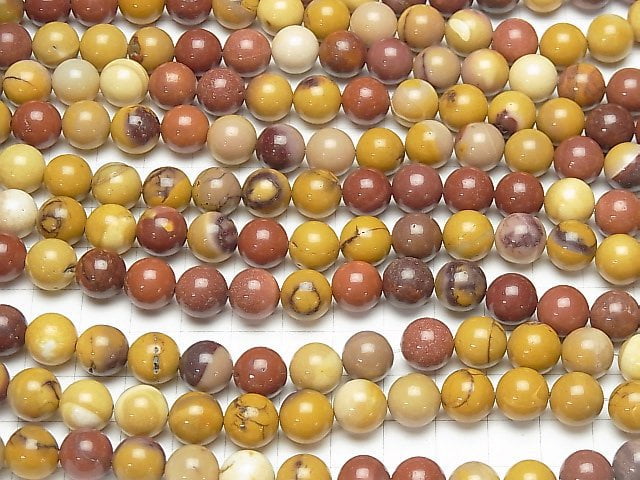 [Video] Mookaite  Round 10.5mm 1strand beads (aprx.15inch/36cm)