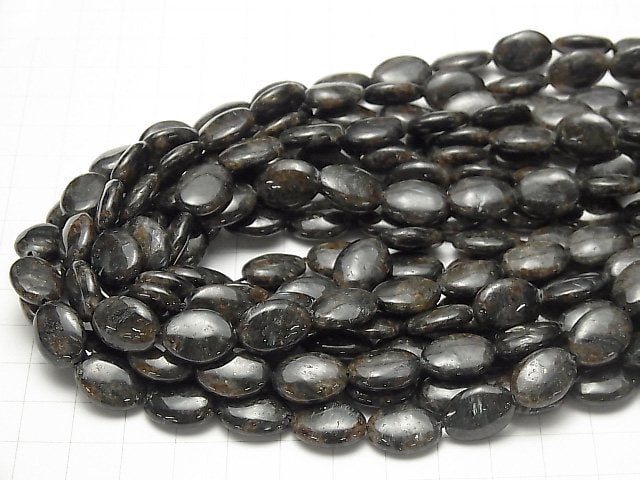 [Video] Nuumite Oval 14x10x5mm 1strand beads (aprx.15inch / 38cm)