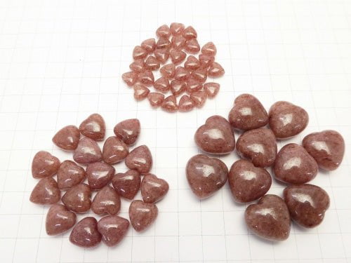 Moscovite Heart Half Drilled Hole [8mm] [12mm] [18mm] 5pcs $2.79