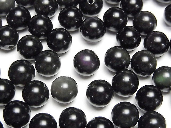 Obsidian, Round Gemstone Beads