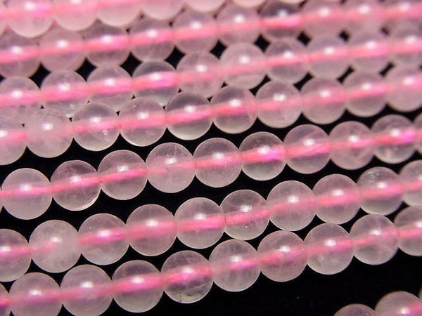 [Video]Rose Quartz Round 4.5mm 1strand beads (aprx.15inch/37cm)