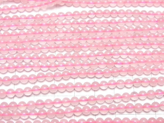 [Video]Rose Quartz Round 4.5mm 1strand beads (aprx.15inch/37cm)