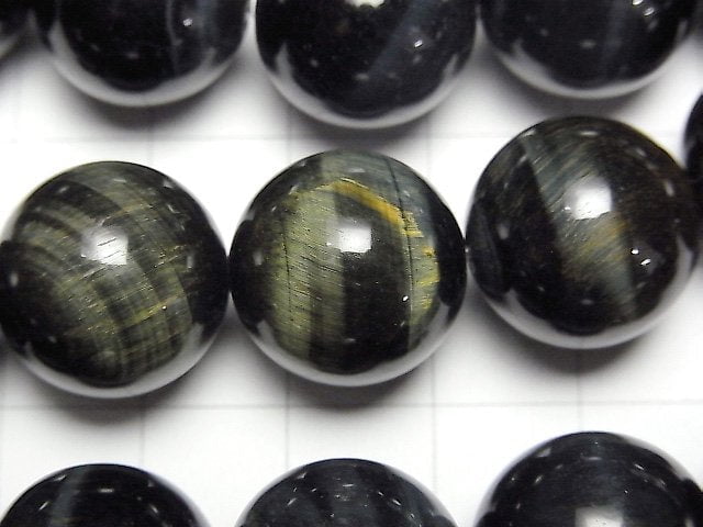 [Video]Natural color Green Tiger's Eye AA++ Round 16mm half or 1strand beads (aprx.15inch/36cm)