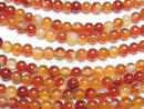 [Video] Mixed Carnelian Round 3mm 1strand beads (aprx.15inch/36cm)