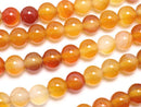 Carnelian, Round Gemstone Beads