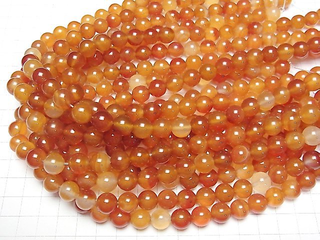 1strand $7.79! Mix Carnelian Round 10mm 1strand beads (aprx.14inch / 34cm)