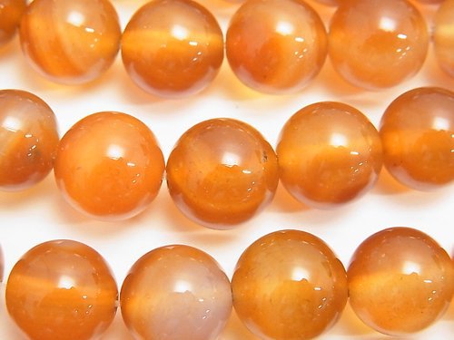 Carnelian, Round Gemstone Beads