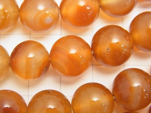 Mix Carnelian Round 12mm half or 1strand beads (aprx.15inch/37cm)