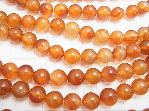 Mix Carnelian Round 12mm half or 1strand beads (aprx.15inch/37cm)