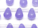 Blue Lavender Jade Drop 10x7x7mm half or 1strand beads (aprx.15inch/38cm)