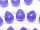 Blue Lavender Jade Drop 11x9x9mm half or 1strand beads (aprx.15inch/38cm)